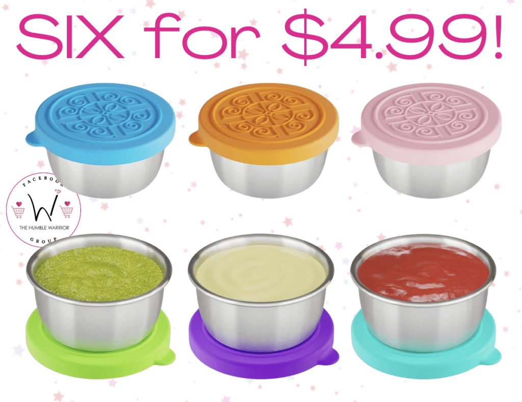 6-pack of Salad Dressing Containers!!